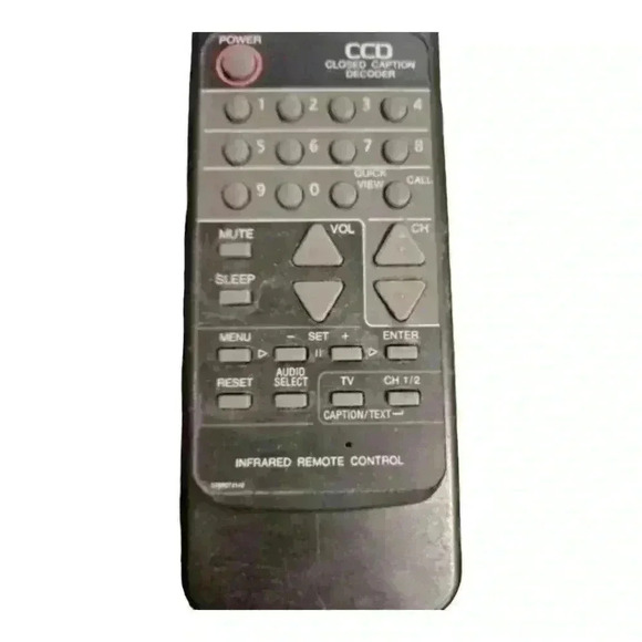 CCD Closed Caption Decoder Infrared Remote Control, Pre-owned ,Tested - Picture 2 of 3